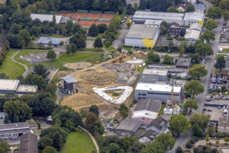 Aerial view, Skatepark Hombruch BMX and Mountainbike area in the district Menglinghausen in
