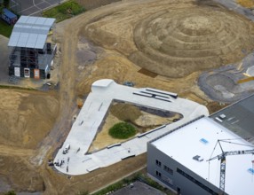 Aerial view, Skatepark Hombruch BMX and Mountainbike area in the district Menglinghausen in