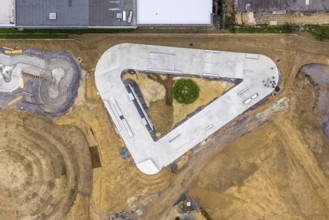 Aerial view, Skatepark Hombruch BMX and Mountainbike area in the district Menglinghausen in