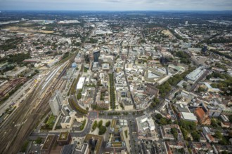 Aerial view, Wallring of the city in Dortmund, Ruhr area, North Rhine-Westphalia, Germany, City,