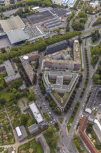 Aerial view, Berswordt-Carrée, Berswordt-Quartier with Westfalen-Center as well as Hotel Dorint an