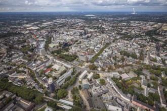 Aerial view, Wallring of the city in Dortmund, Ruhr area, North Rhine-Westphalia, Germany, City,