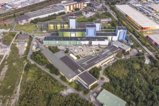 Aerial view, thyssenkrupp Steel Europe AG - FBA 10 on the site of the old Westfalenhütte in the