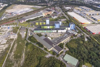 Aerial view, thyssenkrupp Steel Europe AG - FBA 10 on the site of the old Westfalenhütte in the