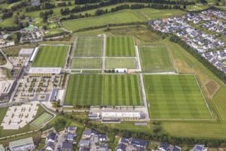 Aerial view, BVB Borussia Dortmund training ground in the Brackel district of Dortmund, Ruhr area,