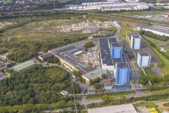 Aerial view, thyssenkrupp Steel Europe AG - FBA 10 on the site of the old Westfalenhütte in the