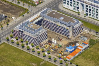 Aerial view, Phönix-West industrial estate and recreation area, Hörde, Dortmund, Ruhr area, North