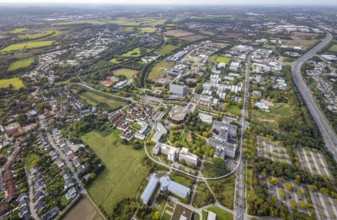 Aerial view of TZDO - TechnologieZentrumDortmund GmbH, Technical University Dortmund Campus North