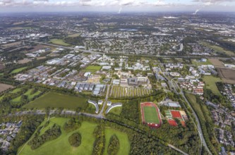 Aerial view of TZDO - TechnologieZentrumDortmund GmbH, Technische Universität Dortmund Campus Nord