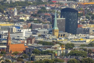 View of the city centre with the Church of Our Lady of the Holy Sepulchre, the Protestant Church of