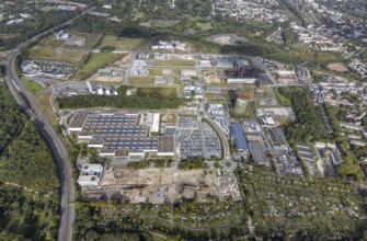Phönix-West Areal and Hoesch-Gasometer as well as Wilo Park, BMW branch Dortmund, INTECH Die