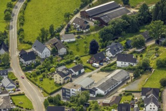 Aerial view, company premises IPE Industrial Projects und Engineering GmbH, Am Bogen,