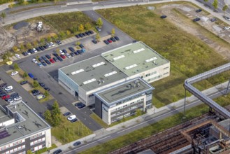 Phönix-West area with company building Albonair in the district Hörde in Dortmund, Ruhr area, North