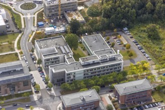 Phoenix-West area with company buildings MST Factory and ION-GAS GmbH on Konrad-Adenauer-Allee in