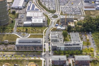 Phoenix-West area with company buildings MST Factory and ION-GAS GmbH on Konrad-Adenauer-Allee in