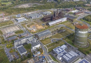Phönix-West Areal and Hoesch-Gasometer and KIS Antriebstechnik GmbH with solar roof as well as