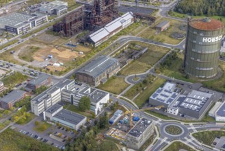 Phönix-West area and Hoesch-Gasometer and KIS Antriebstechnik GmbH with solar roof as well as
