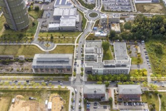 Phönix-West area with company building MST Factory and ION-GAS GmbH on Konrad-Adenauer-Allee and