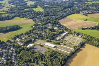 Aerial view, Bundeswehr mobilisation base Düsseldorf formerly Bergische Kaserne in the district