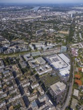 Aerial view of the future METRO Campus in Düsseldorf Flingern at METROstraße 1, Flingern,