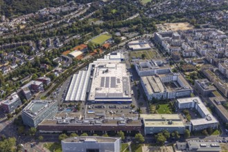 Aerial view of the future METRO campus in Düsseldorf Flingern at METROstraße 1, Flingern,