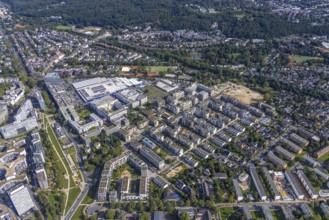 Aerial view of the future METRO campus in Düsseldorf Flingern at METROstraße 1, Flingern,