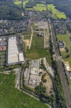 Aerial view, GlasmacherViertel for planned new residential quarter in the Gerresheim district in