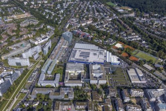 Aerial view of the future METRO campus in Düsseldorf Flingern at METROstraße 1, Flingern,