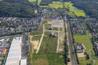 Aerial view, GlasmacherViertel for planned new residential quarter in the Gerresheim district in