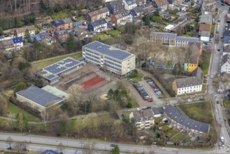 Aerial photo, Schule an der Bergmannsglückstraße und Schillerschule, Bottrop, Ruhr area, North