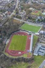 Aerial photo, sports park, Jahnstadion, Bottrop, Ruhr area, North Rhine-Westphalia, Germany, DE,
