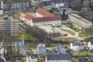 Aerial photo, Albert-Schweitzer-Schule, Bottrop, Ruhr area, North Rhine-Westphalia, Germany,