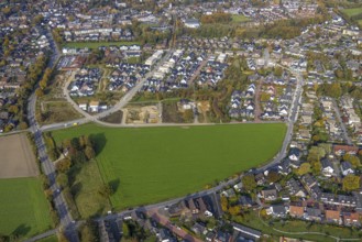 Aerial view, new development area Schultenkamp, Kirchhellener Ring and Dorfheide in the district