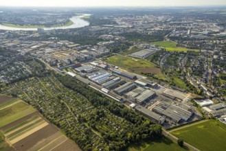 Aerial view, Areal Böhler commercial area and residential area VIERZIG549 as well as residential