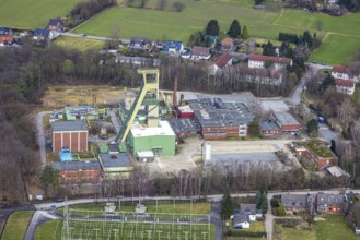 Aerial photograph, former Prosper IV shaft 9 mine, Bottrop-Kirchhellen, Ruhr area, North