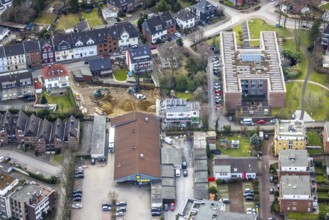 Aerial view, Diakonisches Werk Gladbeck-Bottrop-Dorsten Seniorenzentrum Käthe Braus, construction