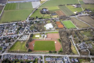 Aerial view, district sports facility Kirchhellen, sports field VfB Kirchhellen 1920 e.V.,