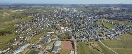 Aerial view, local view, sports field Carl-Diem-Weg, SV 1920 Brilon e.V., stadium Zur Jakobuslinde,