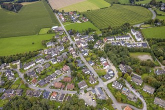 Aerial view, district Zurstraße Waldbauer in Breckerfeld, Sauerland, North Rhine-Westphalia,