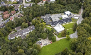 Aerial view, Specialist hospital Homborn and short-stay home Homborn in the district Zurstraße in