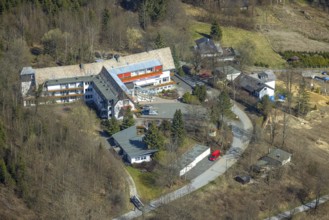Aerial view, Kursanatorium Hochsauerland Haus der Kriegsblinden, Kriegsblinden-Hilfsverein