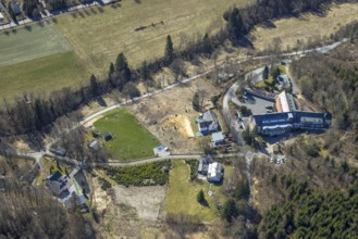 Aerial view, Kursanatorium Hochsauerland Haus der Kriegsblinden, Kriegsblinden-Hilfsverein