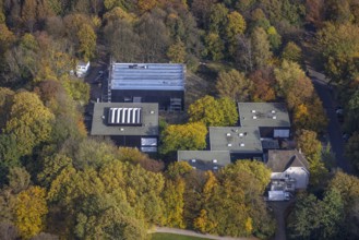 Aerial view, Josef Albers Museum Quadrat im Stadtgarten im Stadtteil Süd-West in Bottrop, Ruhr