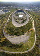 Aerial view, Haniel spoil tip in the Fuhlenbrock district of Bottrop, Ruhr area, North