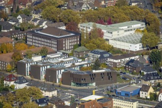 Aerial view, Hochschule Ruhr West - Campus Bottrop in the north-east district of Bottrop, Ruhr