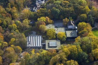 Aerial view, Josef Albers Museum Quadrat im Stadtgarten im Stadtteil Süd-West in Bottrop, Ruhr