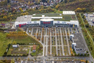 Aerial view, Ostermann Einrichtungs-Centrum in the district Boy in Bottrop, Ruhr area, North