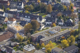 Aerial view, Diakonisches Werk Gladbeck-Bottrop-Dorsten Seniorenzentrum Käthe Braus with solar roof