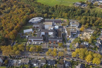 Aerial view, Knappschaftskrankenhaus Bottrop and Reha-Zentrum Prosper as well as Kindergarten