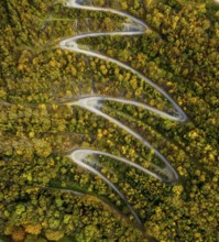 Aerial view, serpentine path to the tetrahedron on the Beckstraße spoil tip in the Batenbrock-Nord